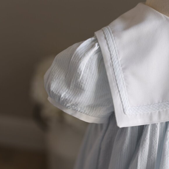 Strasburg Float Dress RARE Embroidered Duckie Blue Seersucker Like-New Size 2/2T - Picture 4 of 7